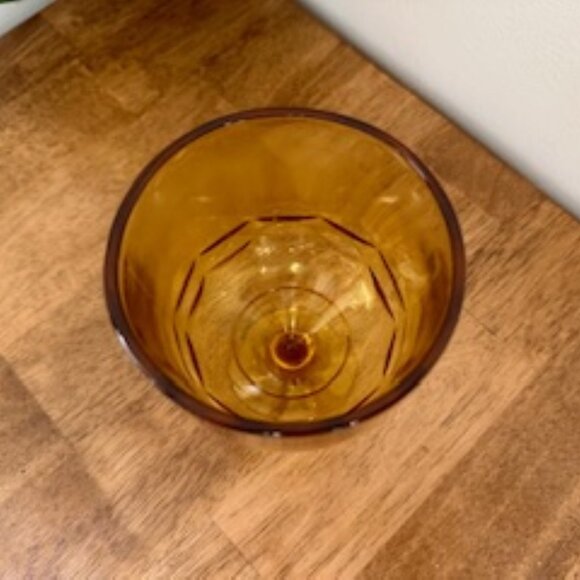 Vintage Bartlett Collins Amber Glass Goblet – 14 oz Stemmed Wine Glass‎ - Picture 4 of 7